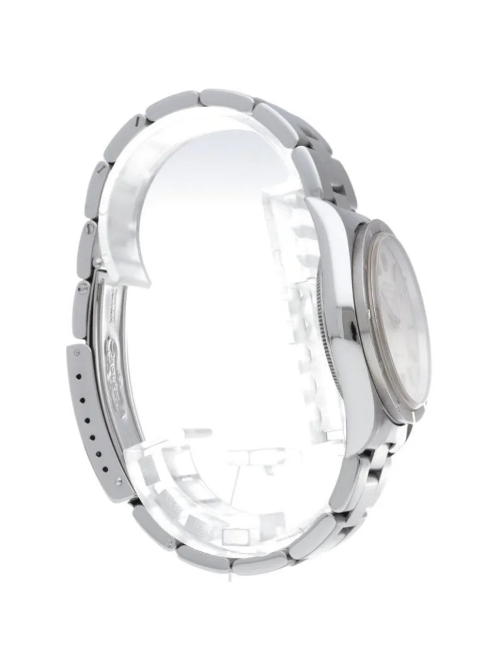 Rolex Air King Box SS Watch Silver Polished